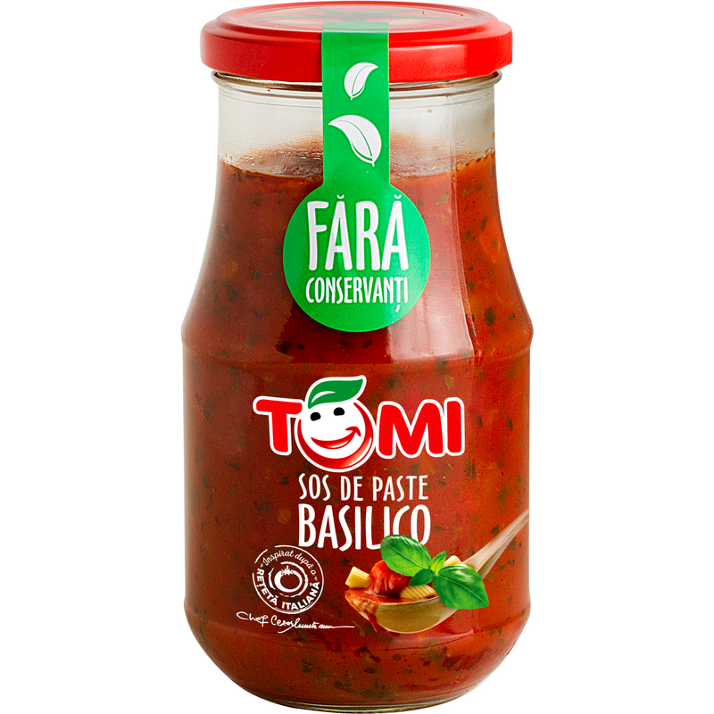 Tomi sos de paste basilico, 400 g