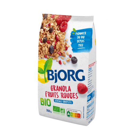 Bjorg eco granola fructe rosii, 350g