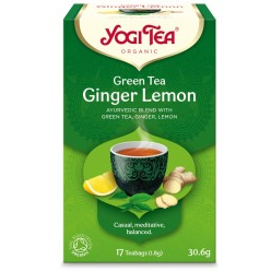 Yogi Tea ceai Bio verde, ghimbir si lamaie, 17 pliculete 30.6gr