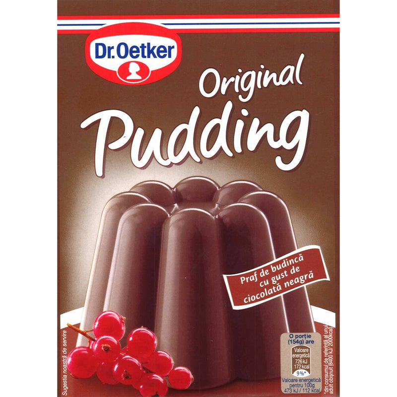Dr.Oetker Original Pudding Praf de Budinca cu gust de Ciocolata Neagra, 50g