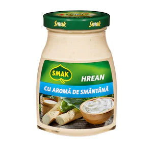 Hrean cu smantana borcan 175g, Smak