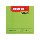 Kores Notite adezive 75x75mm, 100 file, verde