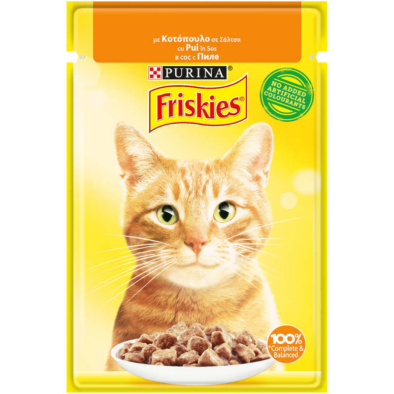 FRISKIES Adult cu Pui in Sos, hrana umeda pentru pisici, 85 g