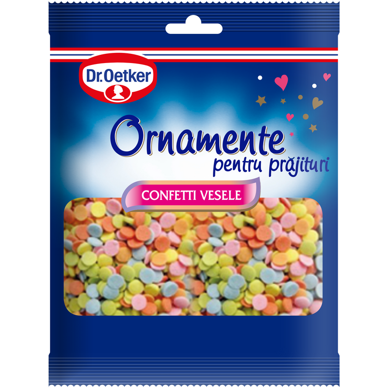 Dr.Oetker Ornamente pt. prajituri Confetti Vesele, 30g