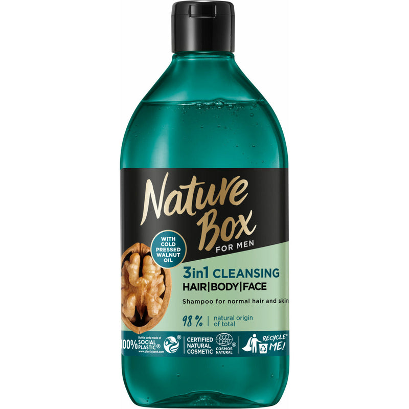 Nature Box Sampon 3 in 1 pentru barbati, 385 ml