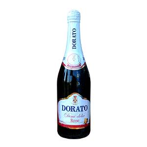 Dorato vin spumos, 10% alcool, rosu demi sec, 0.75 L