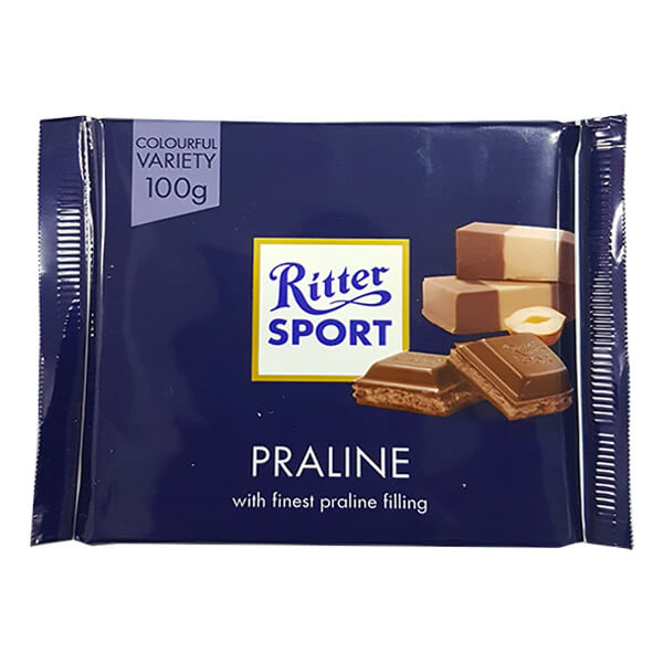 Ritter ciocolata cu lapte si praline, 100g