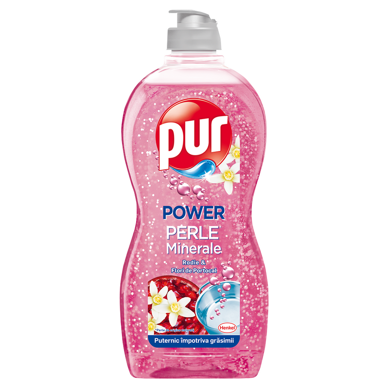 Detergent de vase Pur Power Perle Minerale Rodie & Flori de Portocal, 450ml