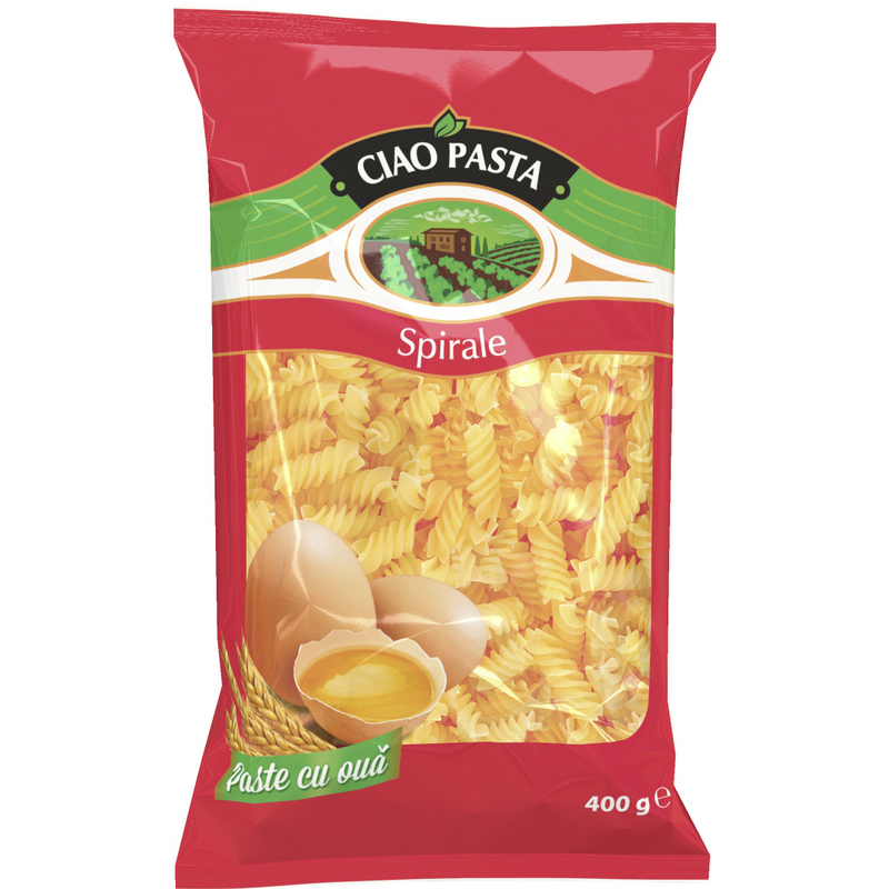 Ciao Pasta spirale cu oua, 400g