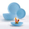 Luminarc - Light Blue Diwali table service, 19 pieces