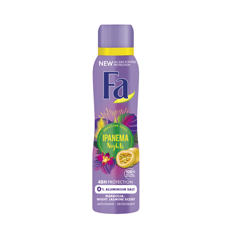 Deodorant spray Fa Ipanema Nights, formula vegana, 150 ml