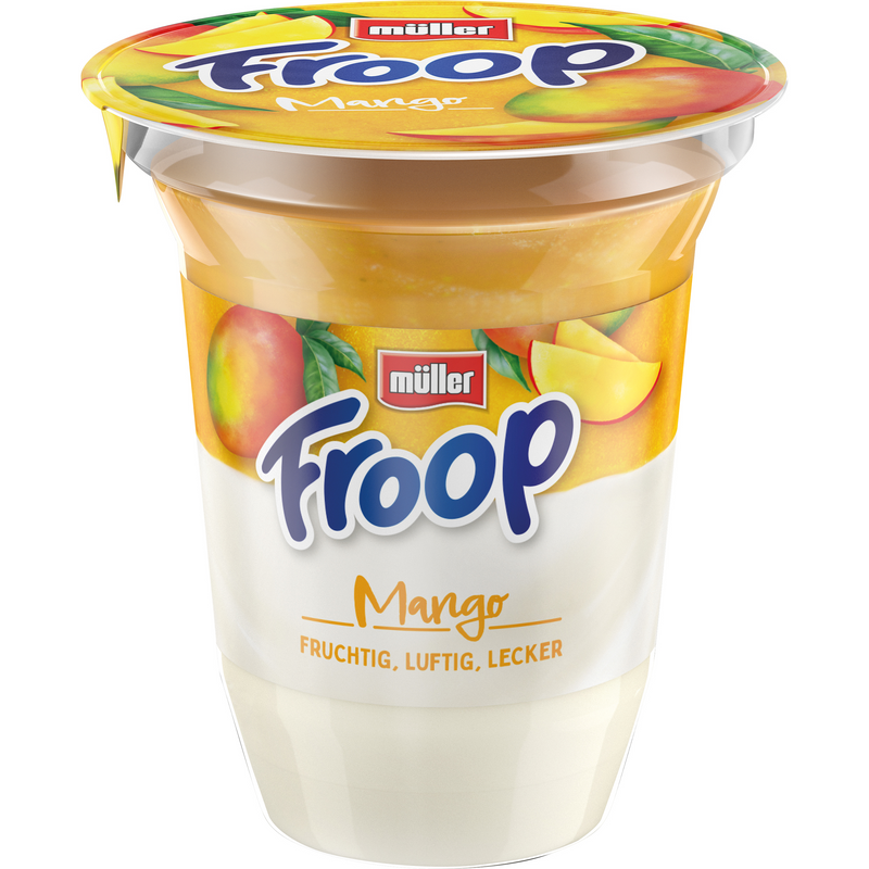 FROOP Iaurt cremos si fin cu mousse savuros de mango, 150g