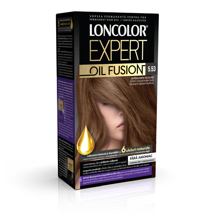 Loncolor Expert Oil Fusion 5.53 Saten auriu, 115ml