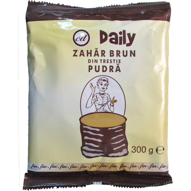 Zahar pudra brun, 300g