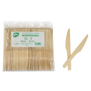 Biologisch abbaubare scharfe Holzmesser, 100 Stück/Packung