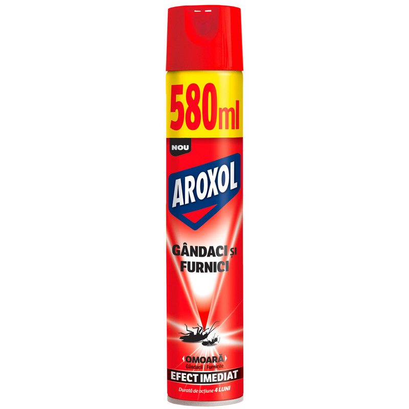 Aroxol spray impotriva gandacilor si furnicilor, 580ml