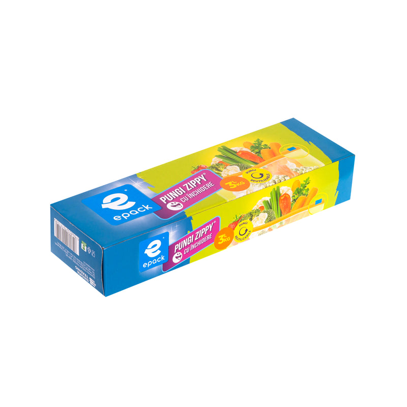 Epack pungi zippy cu inchidere 3l, 10 bucati / set
