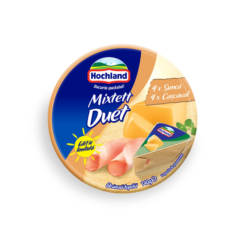 Hochland Branza Topita Triunghi Mixtett Duet, 140g