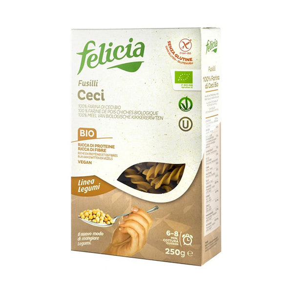Felicia Fusilli BIO din faina de naut, 250gr