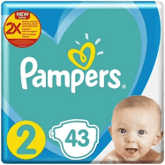 Scutece copii Pampers Activ, Nr 2, 4-8 kg, 43 buc
