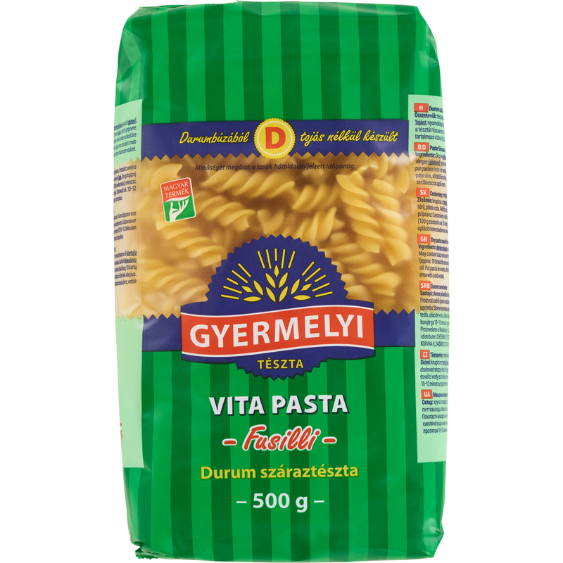 Gyermelyii spirale vita pasta, 500g