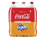 Coca-Cola Gust Original + Fanta Portocale 3x2L PET