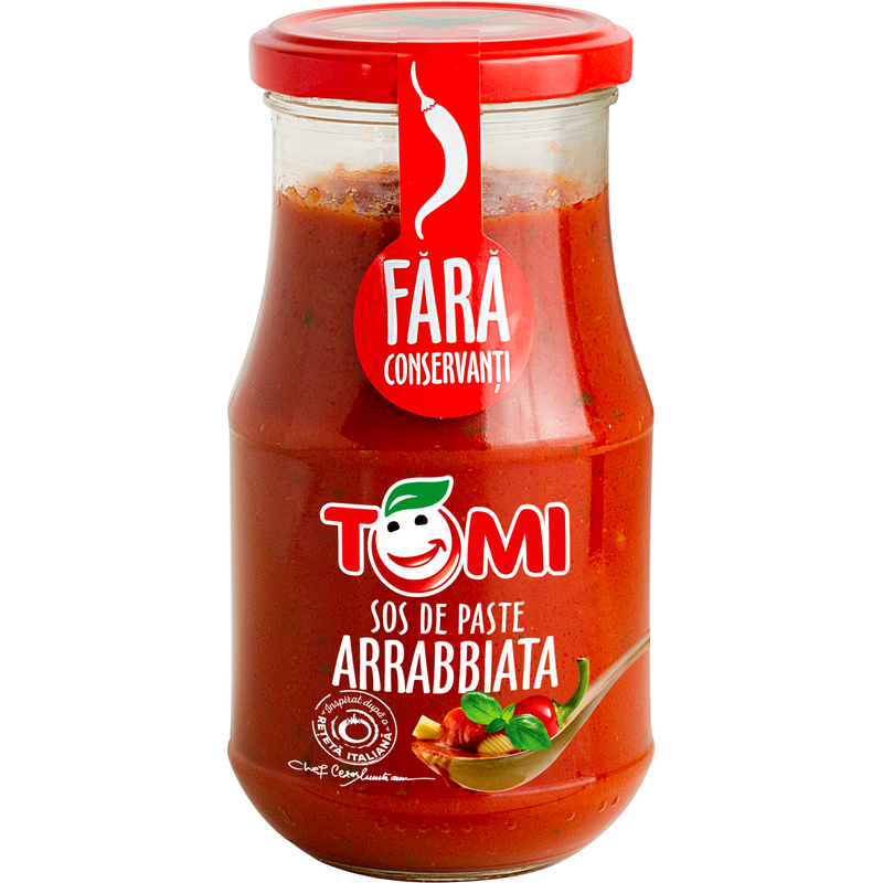 Tomi sos de paste arrabbiata, 400 g
