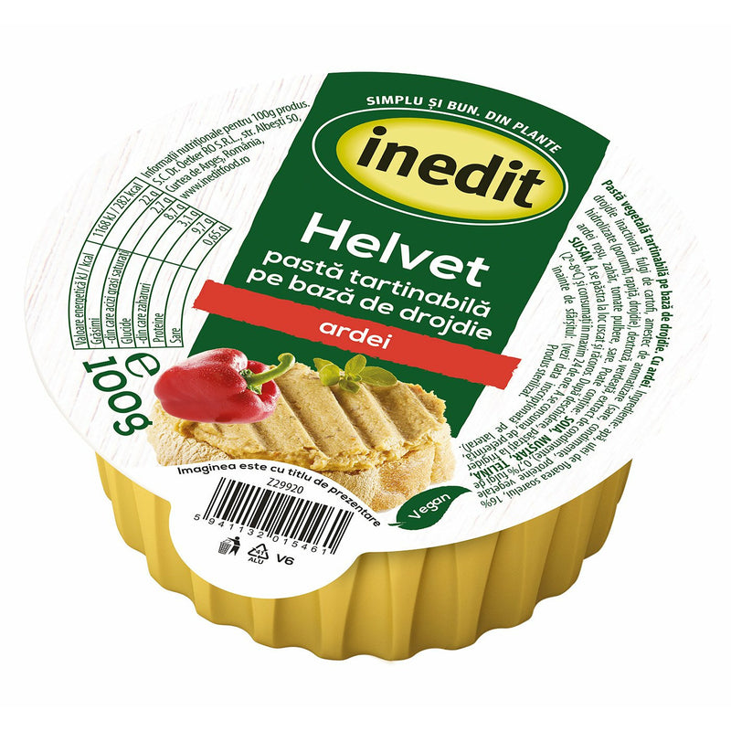 INEDIT Helvet Produs vegetal cu Ardei, 100g