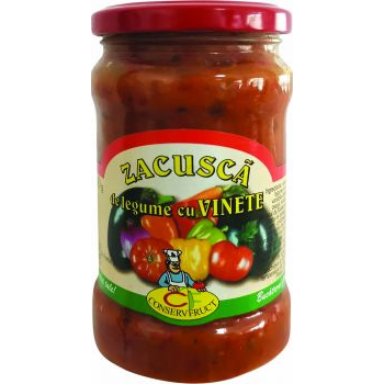 Conservfruct zacusca de legume cu vinete, 300 g