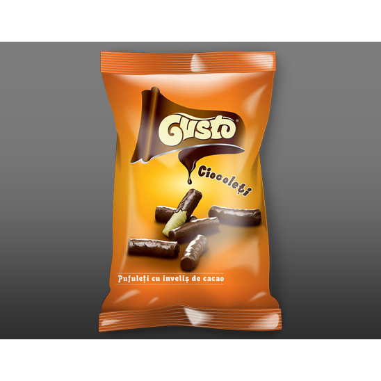 Gusto pufuleti cu glazura cacao, 50g