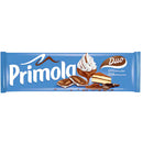 Primola ciocolata lapte umpluta cu crema (21%) cu aroma de tiramisu si crema (27%) de frisca, 248 g