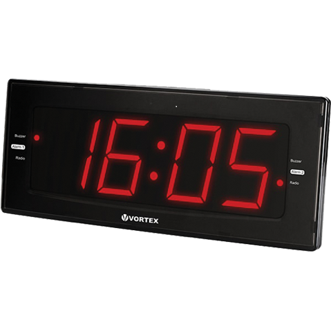 Radio cu ceas Vortex VO2610, FM, negru