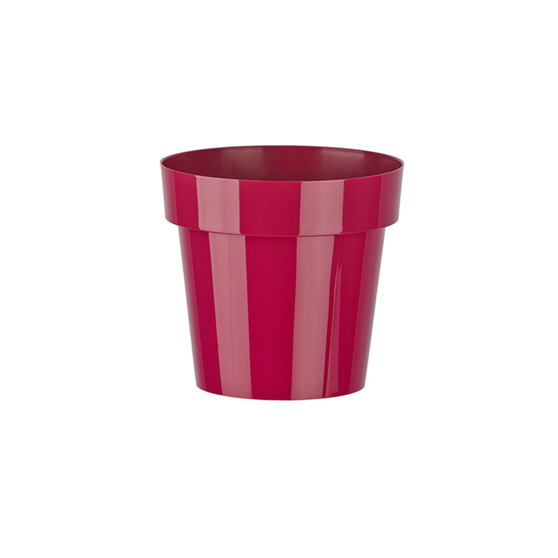 Koronka ghiveci dantelat din plastic alb, 12 cm