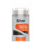 Silver cream for black shoes with applicator