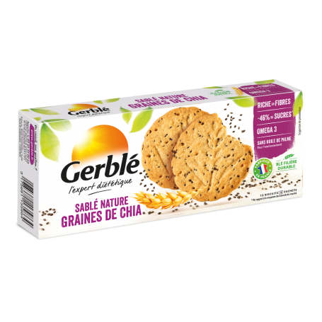 Gerble expert dietetic biscuiti seminte chia, 132 g