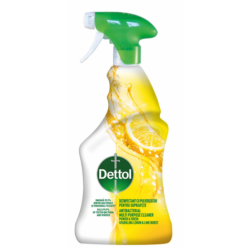 Dettol pulverizator curata si dezinfecteaza sparkling lemon, 500 ml