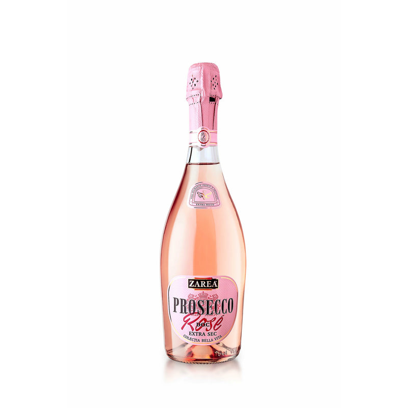 Zarea prosecco, rose, extra sec, alcool 11%, 0.75 L