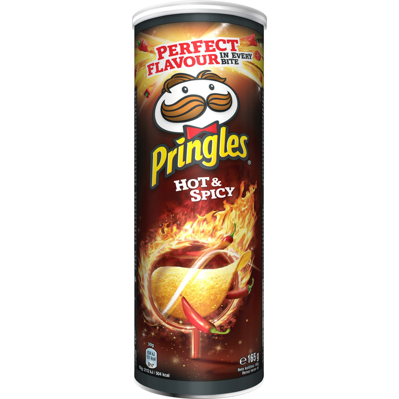 Pringles snacks savuros cu gust picant, 165GR