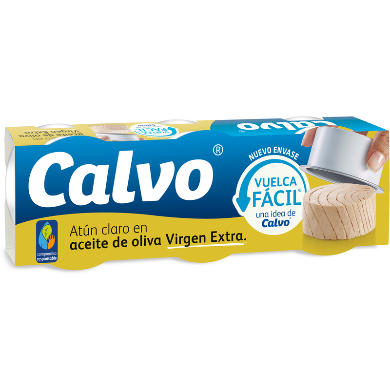 Calvo ton in ulei extravirgin masline, 3x65g