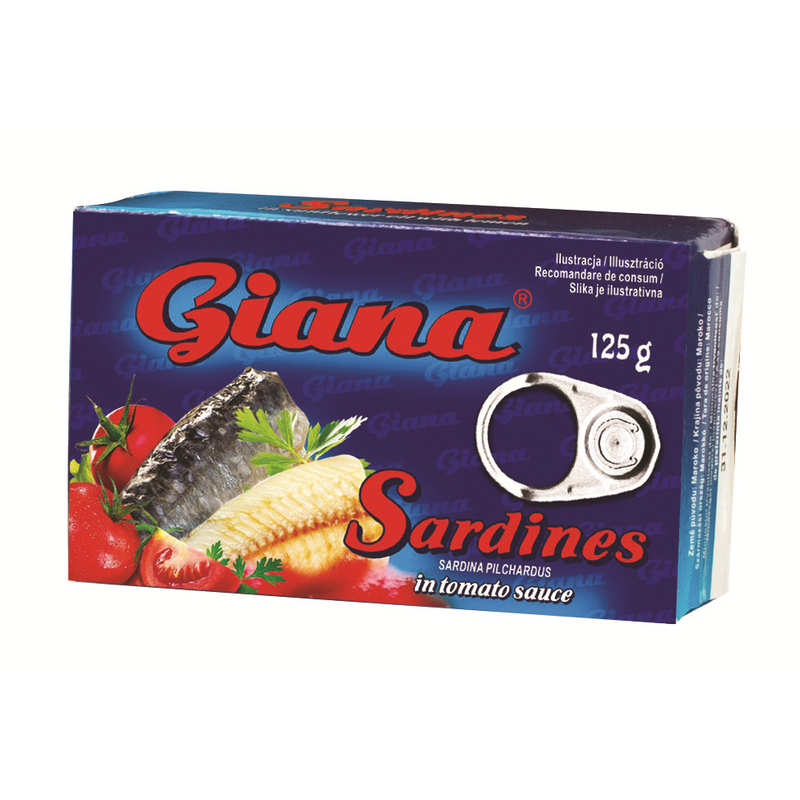 Giana sardine in sos tomat, 125g