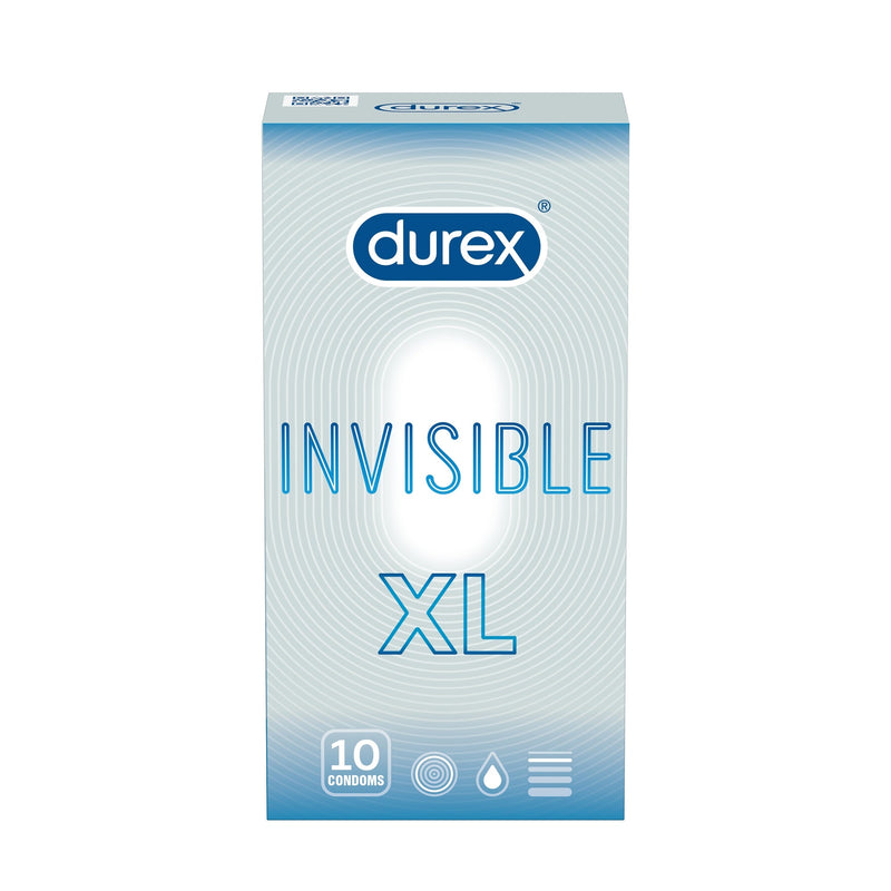 Durex prezervative invisible xl, 10 bucati