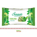 Senzate servetele umede cucumber mint, 15 bucati