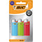 BIC mini lighter, various colors, pack of 3 pieces