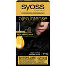 Tartós hajfesték ammónia nélkül Syoss Oleo Intense 1-10 Intense Black