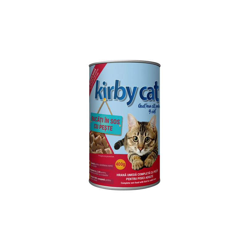 Kirby Cat hrana umeda pentru pisici cu somon, 400g