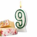 Anniversary candle, number 9