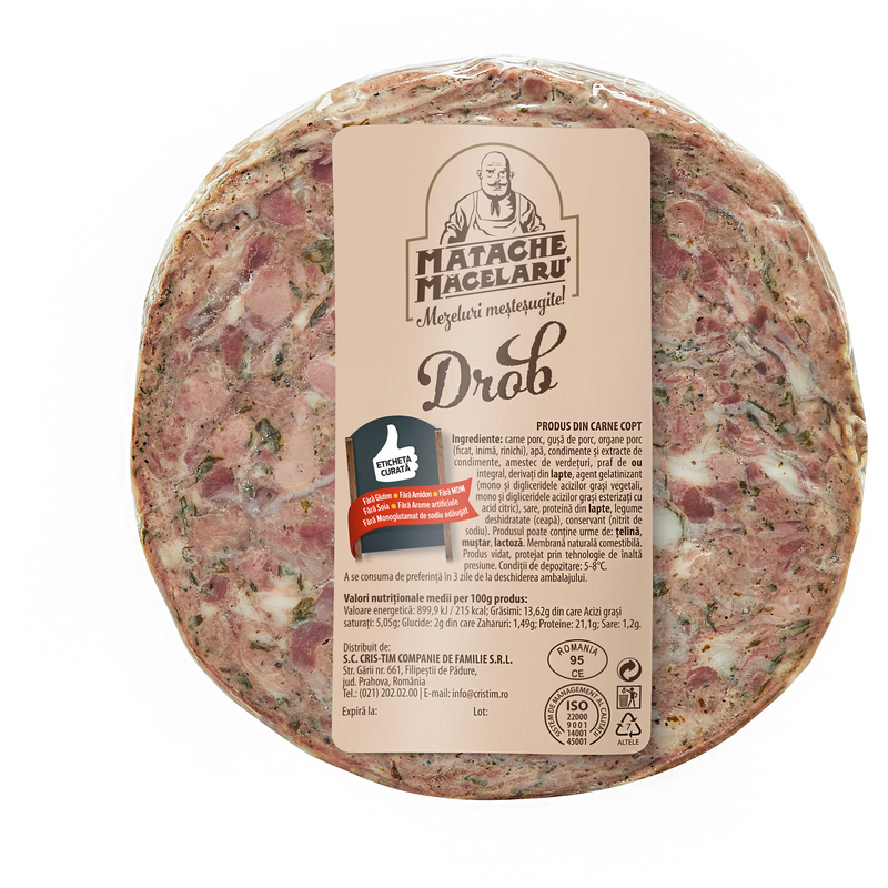 Drob Matache Macelaru portionat, per kg