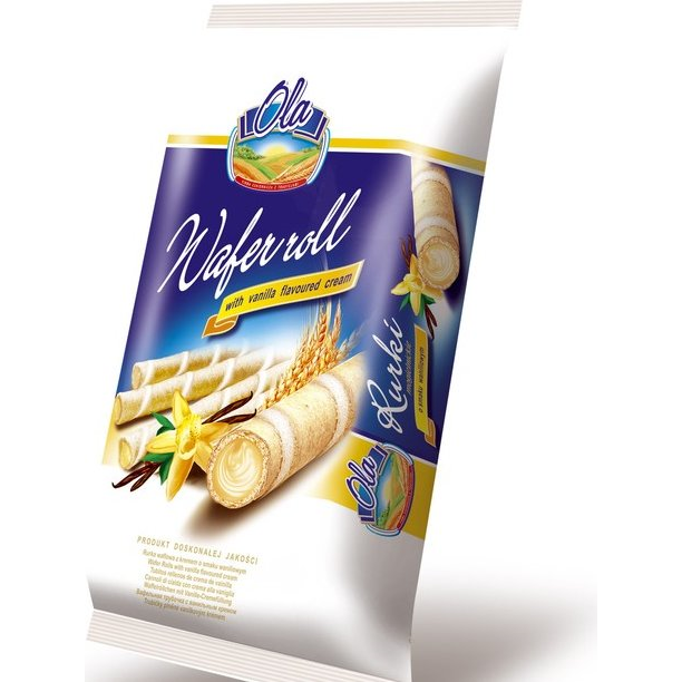 Rulouri de napolitana vanilie, 160g