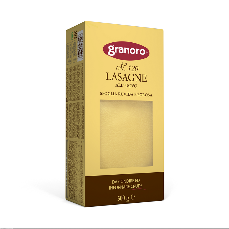Paste foi lasagna din grau dur cu ou nr.120, 250g, Granoro