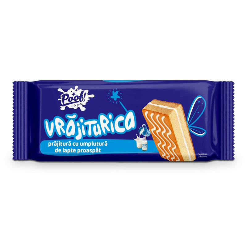 POOF Vrajiturica prajitura lapte, 25 g